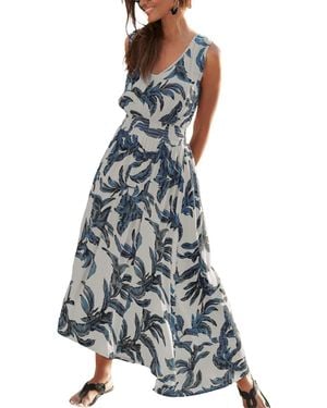 Lascana V-neck Maxi Dress - Blue