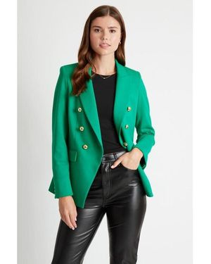 Caldwell Collection Pauline Double Breasted Luxury Blazer - Black