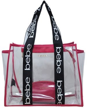 Bebe Hana Clear Tote Bag - Purple