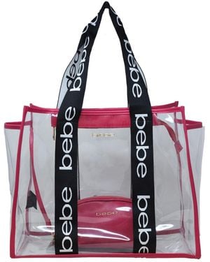 Bebe Hana Clear Tote Bag - Purple