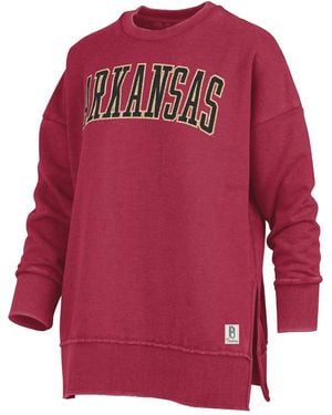 Pressbox Arkansas Razorbacks Stone Gala Oversized T-shirt - Red