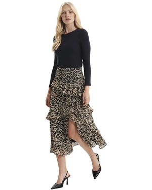 Finery London Kat Printed Chiffon Midi Skirt - Multicolor
