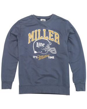 American Needle Miller Lite Sunday Fleece Pullover Sweatshirt - Blue