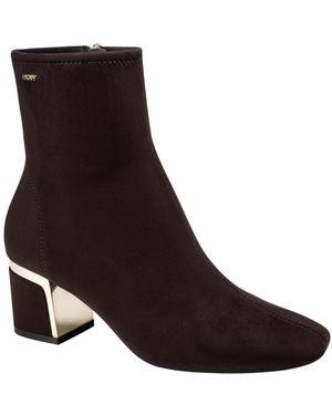 DKNY Chiara Heeled Dress Booties - Brown