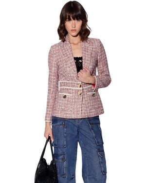 Walter Baker Huxley Canyon Tweed Blazer - Blue