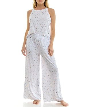 Roudelain High Neck Tank Top & Pants - White