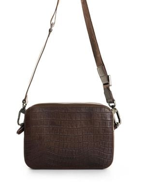 Velez Leather Crossbody Bag - Brown