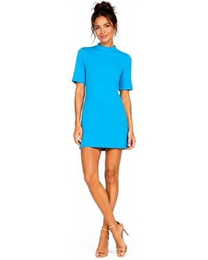 DAI MODA That 70's T-shirt Mini Dress - Blue