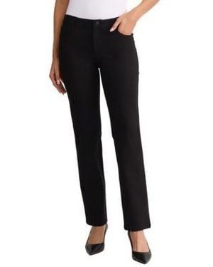 Jones New York Lexington Mid Rise Straight Pants - Black