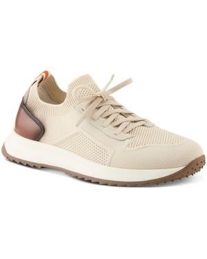 Spring Step Draven Knit Low Top Sneakers - White