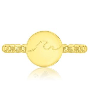 Roxy Waterproof Yellow Wave Beads Ring