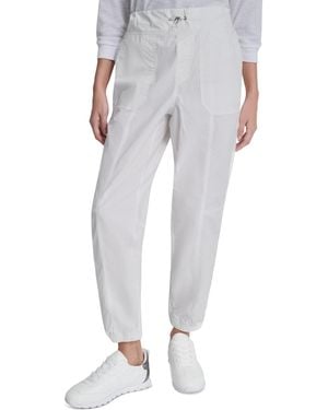 DKNY High Rise Bungee Waist Seamed sweatpants - Gray