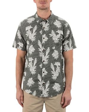 Hurley Lido Stretch Short Sleeve Shirt - Gray