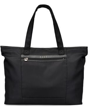 Elle Rendezvous 15" Twill Weekender Tote Bag - Black