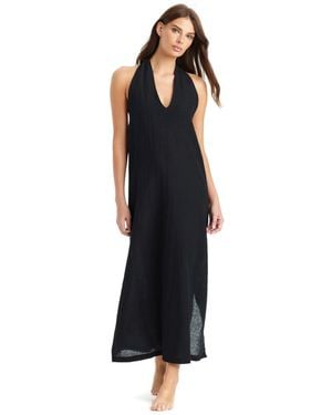 Sanctuary Costal Covers V-neck Cover-up Dress - Black