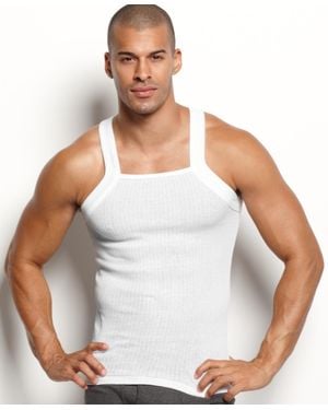 2xist Essentials Square-cut Tank In 2 Pack - White