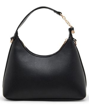 Anne Klein Small toggle Convertible Strap Hobo Handbag - Black