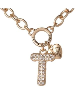 Juicy Couture Bubble Letter Necklace - White