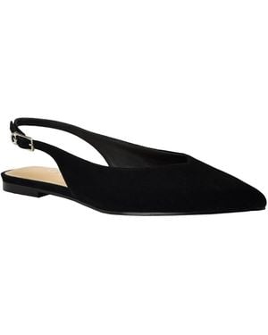 Guess Dorazio Pointed Toe Slingback Flats - Black