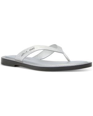 Michael Kors Koko Flip Flop Sandals - White