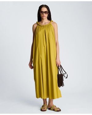 Kenneth Cole Scoop Neck Maxi Dress - Metallic