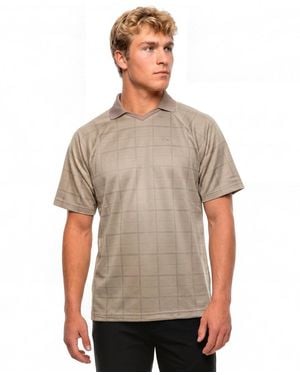 PUMA Elevated Tartan Regular-fit Polo Shirt - Gray
