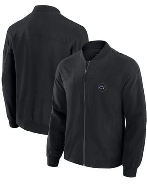 J. Palmer Penn State Nittany Lions Lightweight Cover-4 Tri-blend Full-zip Jacket - Black