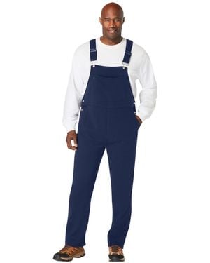 Kingsize Big & Tall Fleece Overalls - Blue