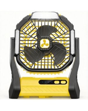 Gnuadz Portable Rechargeable Fan Led Lantern Usb Outdoor Camping Emergency 20000mah - Yellow