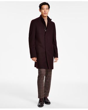 green emerald velvet dress Calvin Klein Men's Slim-Style Overcoat, Burgundy, 38R at Amazon Men's  Clothing store main image 1