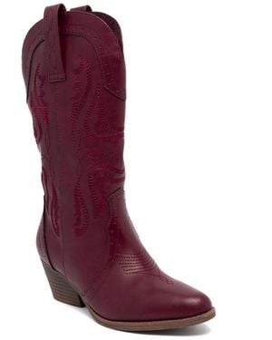 Sugar Tammy Western Boots - Purple