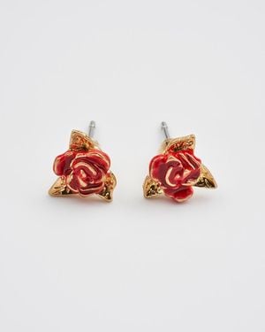 Fable England English Stud Earrings - Red