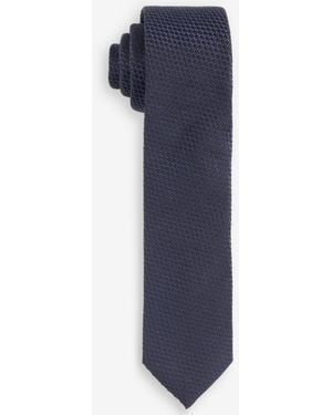 BOSS Hugo By Neat Skinny Silk Tie - Blue