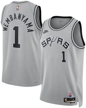 Nike And Victor Wembanyama San Antonio Spurs Classic Edition Swingman Jersey - Gray