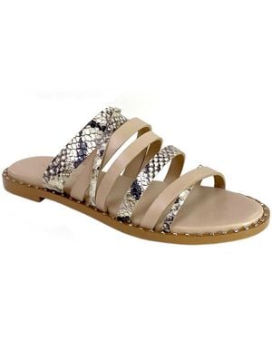 Charles David Source Flat Sandal - Metallic