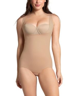 Leonisa Plunge Back Classic Sculpting Body Shaper - Natural