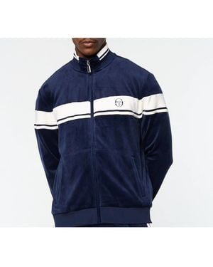 Sergio Tacchini Damarindo Velour Track Jacket - Blue