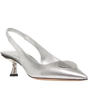 Kate Spade Lover Slingback Kitten Dress Sandals - White