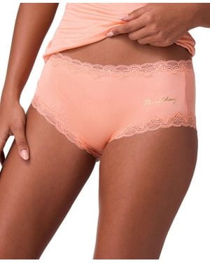 Uwila Warrior Silk Lace Trim Days Of The Week Panty - Orange