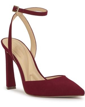 Jessica Simpson Ocanna Two-piece Pointed-toe Pumps - Red