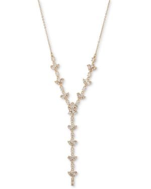 Givenchy Gold-tone Cubic Zirconia Lariat Necklace - Metallic