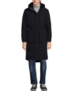 Lands' End Squall Waterproof Insulated Winter Stadium Coat - Black