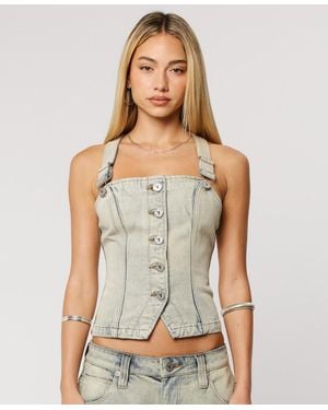 A.Brand Sleeveless Square Neck Top - Gray