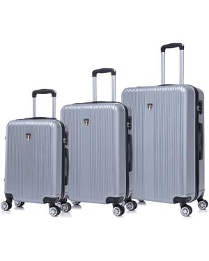 TUCCI Italy Lustria 3-pc. Hardside luggage Set - Gray
