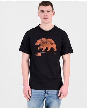 The North Face Evolution Mtn Bear Short Sleeve Tee - Black