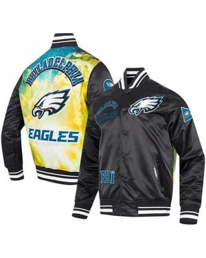Pro Standard Philadelphia Eagles Sublimated Satin Full-snap Jacket - Blue