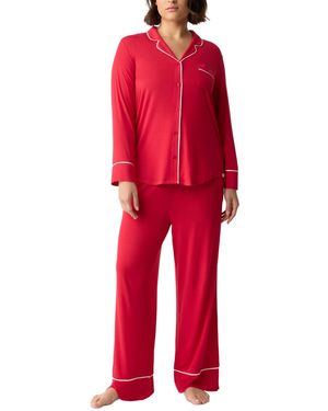 Gap Body Jersey Long sleeve Pajama Coat Set in Blue Lyst