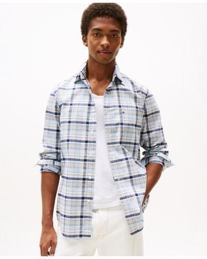 Tommy Hilfiger Regular Fit Check Oxford Shirt - Blue
