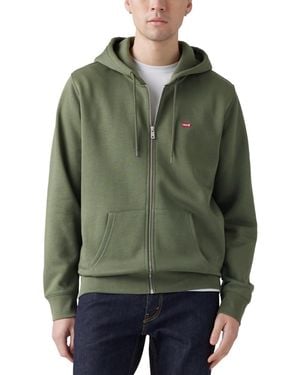 Levi's Non-graphic Zip-up Standard Fit Hoodie - Green