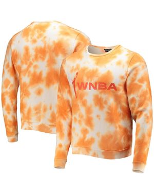 The Wild Collective Wnba Cloud Wash Pullover Sweatshirt - Orange